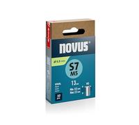 NOVUS TOOLS Dadi per rivetti ciechi in acciaio, diametro 6,9 mm, filettatura M5, lunghezza 13 mm, 50 dadi rivetti, lunghezza morsetto 0,5 - 2,5 mm, ideale per fissaggio in lamiere di acciaio e
