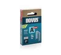 NOVUS TOOLS Morsetti a filo fine 14 mm "superdura", 800 graffette tipo 53/14, scatola scorrevole, cucitrice per tessuti, tessuti e rete metallica