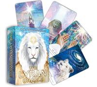 Now Age Imaginations The Lyran Oracle StarSeed Deck - 44 carte Oracle con i messaggi cosmici dei leoni bianchi di Lyra