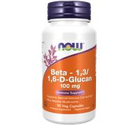 NOW Beta 1,3/1,6-D-Glucano, Beta Glucani, 100 mg, 90 Capsule Vegetali