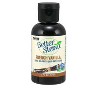 NOW Better Stevia Liquid, vaniglia francese, 59 ml