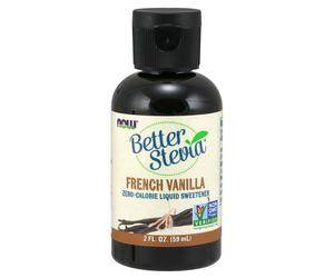 NOW Better Stevia Liquid, vaniglia francese, 59 ml