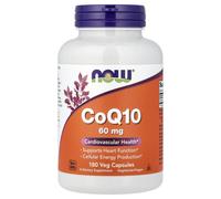 NOW CoQ10, 60 mg, 180 capsule vegetali Coenzima Q10 in forma di ubichinone, integratore alimentare
