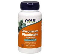 NOW cromo picolinato, 200 mcg, 100 capsule vegetali