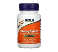 NOW FOOD CHEWYZYMES, SAPORE NATURALE DI BACCHE, 90 COMPRESSE MASTICABILI