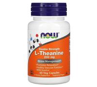 Now Foods L-Theanine, Double Strength 200 mg (60 Capsule veg)