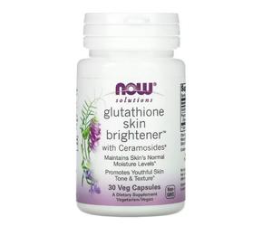 NOW FOOD SOLUTIONS, GLUTATIONE SCHIARENTE PELLE, 30 TAPPI VEGETALI