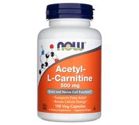 NOW Foods Acetil-L-Carnitina 500 mg Cervello Energia 100 capsule