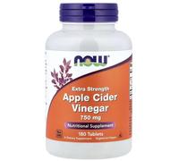 Now Foods Aceto di sidro di mele 750 mg - Apple Cider Vinegar 750 mg (180 Compressa)