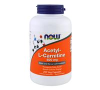 NOW FOODS Acetyl L-Carnitine 500mg 200 tabs - L-carnitina