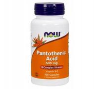 NOW Foods, ACIDO PANTOTENICO 500mg 100 capsule - VITAMINA B-5 B5