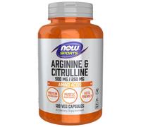 NOW Foods Arginine 500mg con citrullina 250 mg-120 Caps NOW0037