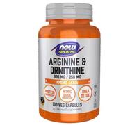 Now Foods Arginina e Ornitina - 100 Capsule