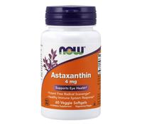 NOW FOODS Astaxanthin 4 mg 60 perle vegetali - Astaxantina