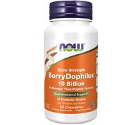 BerryDophilus Extra Strength 10 Billion 50 Masticabili Now Foods