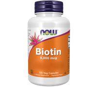 Now Foods Biotin 5,000 mcg (60 Capsule veg)