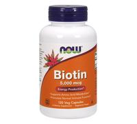 Now Foods biotina- 5 000mcg - Capelli Unghie Pelle 120Vcaps NOW0474