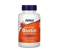 NOW Biotina, 10 mg extra forte, 120 capsule vegetali