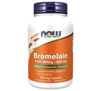 NOW FOODS Bromelain 500 mg - 120 Veg Capsules - bromelina