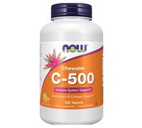 NOW FOODS C-500 Chewable 100 compresse masticabili Gusto Arancio - vitamina C