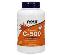 Now Foods Vitamin C-500 Chewable (100 Compressa da succhiare, Arancia)