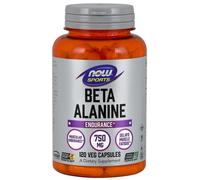 NOW Foods Carnosine Beta-Alanina 750mg 120 Capsule Resistenza Amino Acido 2250mg