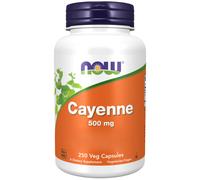 Now Foods, Cayenna, 500 mg, 250 veg. Capsule - spedizione lampo