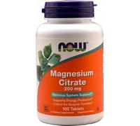 NOW Foods Magnesium Citrate 200 mg 100 cpr