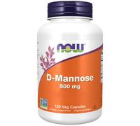 NOW FOODS D-Mannosio Supporto Urinario 500 mg 120 pz Capsule