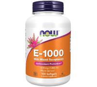 NOW FOODS Vitamin E-1000 IU Mixed Tocopherols - 100 Softgels - antiossidante