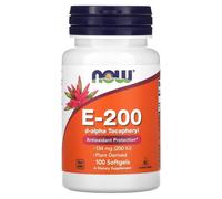 Now Foods Vitamin E-200 D-Alpha Tocopheryl (100 Capsule morbida)