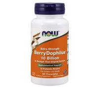 BerryDophilus Extra Strength 10 Billion 50 Masticabili Now Foods
