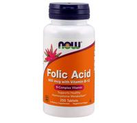 NOW Foods Folic Acid 800 mcg with Vitamin B-12 250 cpr