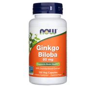 Now Foods Ginkgo Biloba 60 mg - 120 Capsule Vegetali
