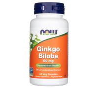 Now Foods Ginkgo Biloba 60 mg - 60 Capsule Vegetali