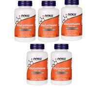 Now Foods GLUTATIONE 500mg 5X60Caps L-Glutammina/Acido Alfa Lipoico ALA Kosher