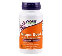 NOW Foods Grape Seed (estratto semi uva) Antiossidante 100mg 100 Vcaps NOW3248