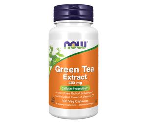 NOW FOODS Green Tea Extract 400mg+60mg Vit.C 100 capsule - the verde