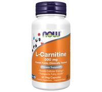 L-Carnitina 500 mg 60 Capsule Vegetali Now Foods