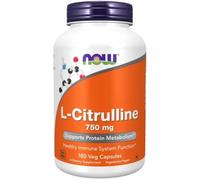 L-Citrullina 750 mg 180 Capsule Vegetali Now Foods