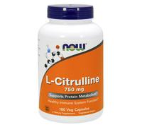 L-Citrullina 750 mg 180 Capsule Vegetali Now Foods