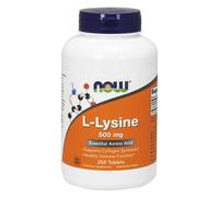 NOW FOODS L-Lysine 500 mg - 250 Tablets - aminoacido L-Lisina