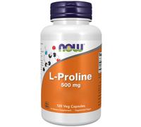 Now Foods, L-prolina, 500 mg, 120 capsule - spedizione lampo