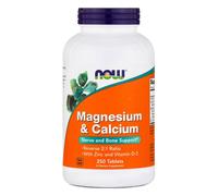 NOW FOODS Magnesium & Calcium, Zinc, Vitamin D-3 - 250 Tabs - Calcio-magnesio