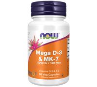 Now Foods Mega D3 e K2 MK-7, 60 capsule