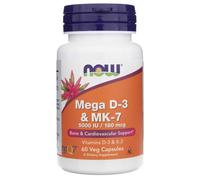 Now Foods Mega D3 e K2 MK-7, 60 capsule