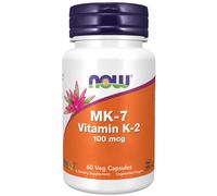 Now Foods, MK-7, Vitamina K-2, 100mcg, 60 Veg. Capsule - spedizione lampo