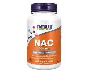 Now Foods NAC N-Acetyl Cysteine 600mg 250 Capsules NOW0086