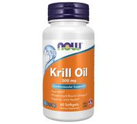 Olio di krill puro NKO 500 mg 60 Capsule molli Now Foods