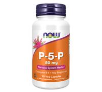 NOW FOODS P-5-P, 50mg - 90 Veg Capsule - Coenzima B-6 e magnesio bisglicinato